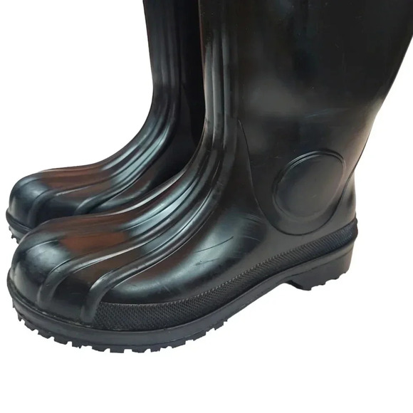 Shoes For Crews Pro Unisex Mens Size 6/Womens Size 8 Black Waterproof Boots - Picture 9 of 13